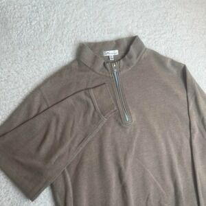 Peter millar men's olive quarter zip pullover preppy 1/4 xxl